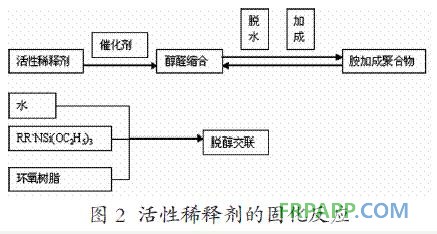 圖2 活性稀釋劑的固化反應(yīng)