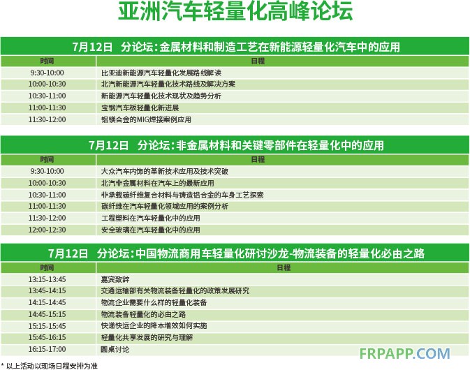 高峰論壇助力2018亞洲汽車輕量化展覽會 深度、權(quán)威、專業(yè)