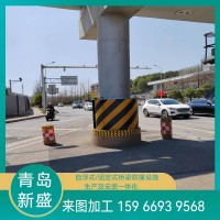 青島新盛路墩隔離墩防車撞醒目提示保護裝置